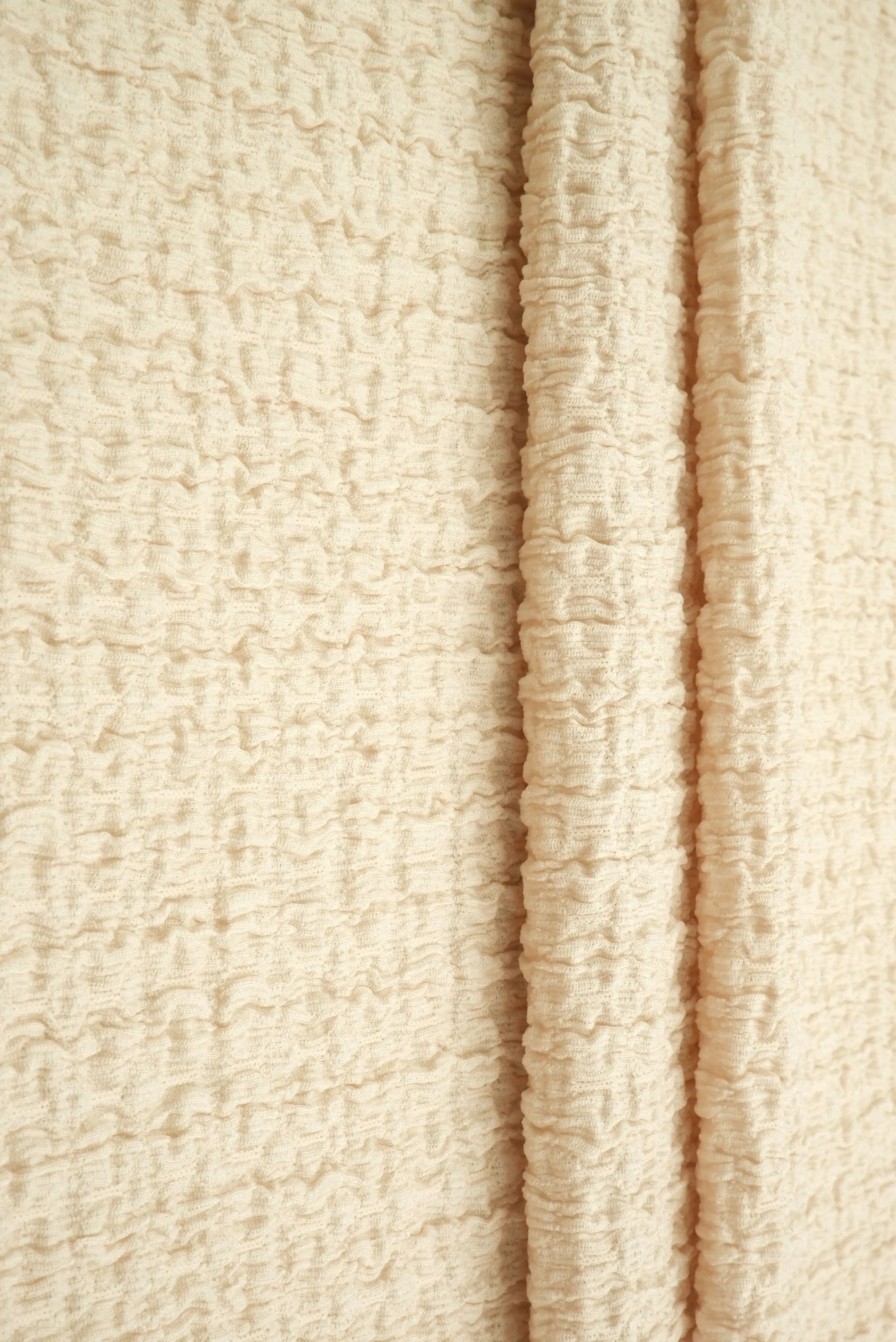 Waffle Crepe Solid Knit Fabric - CRP4501 