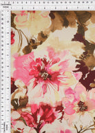 KNT4498-M11303D PINK HOT BLOUSE BODYSUIT BOTTOMS DIGITAL PRINT DRESS FLORAL KNIT POLYESTER SPANDEX STRETCH TOPS