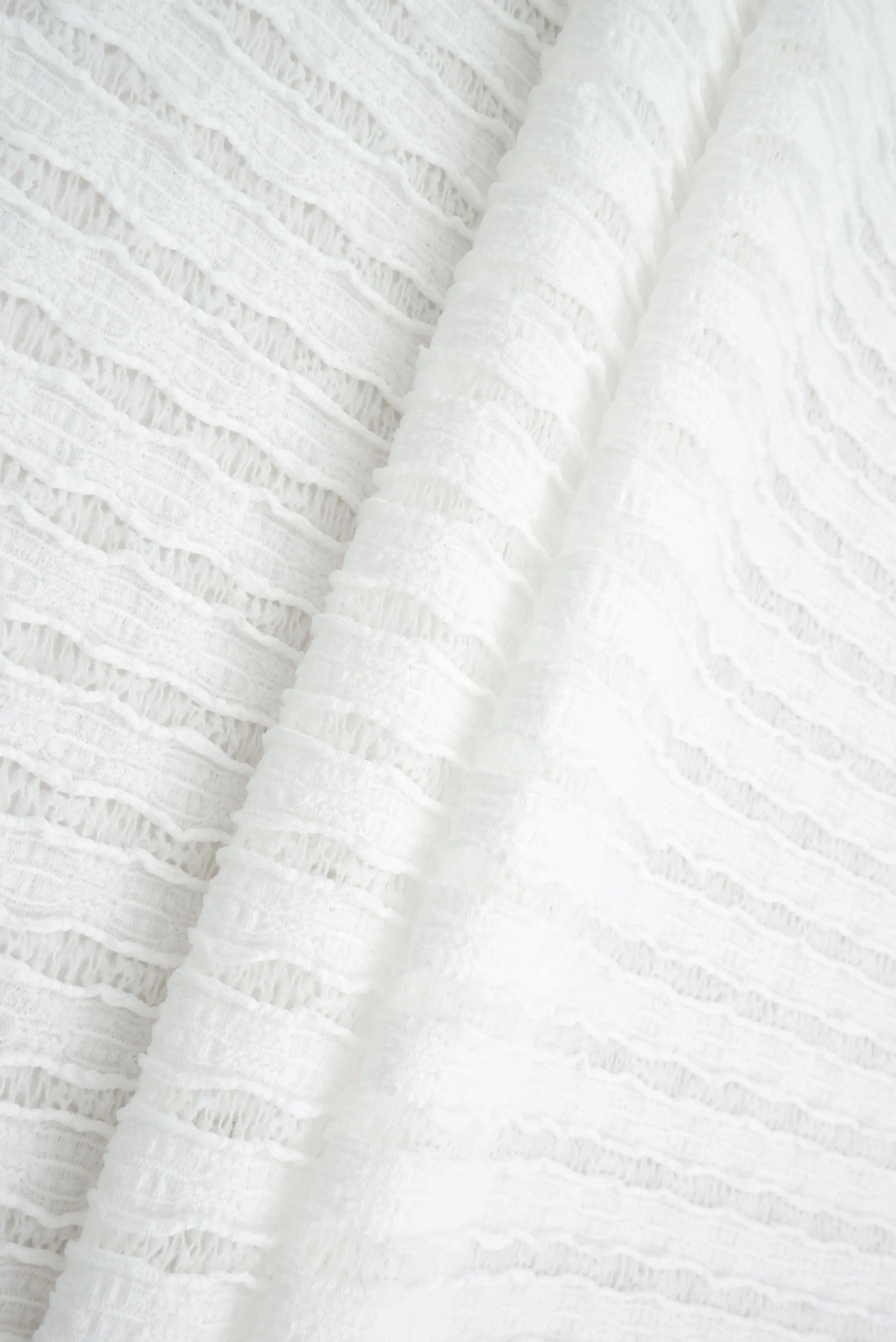 LACE4508 WHITE OPTIC BLOUSE BODYSUIT BOTTOMS DRESS LACE PANTS POLYESTER SKIRTS SOLID SPANDEX STRIPE TOPS