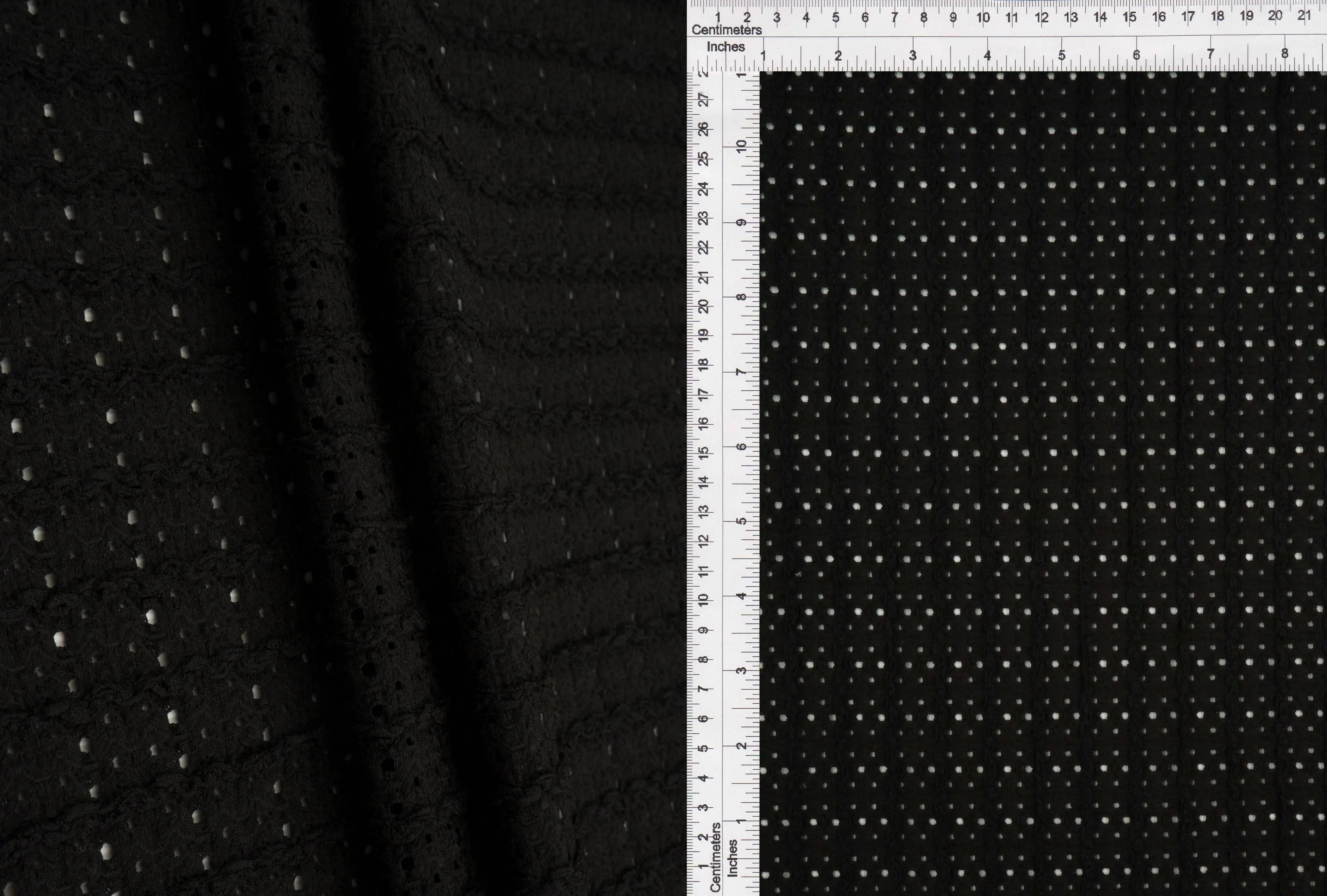 Wave Knit Jacquard Solid - KNT4507 