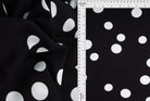 POP948-MS11094 BLACK/IVORY BLACK BLOUSE BLUE BOTTOMS CAMI CHALLIS DOT DRESS IVORY NAVY PANTS PRINT RAYON SKIRTS TOPS WOVEN