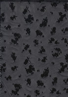 FLOCK-MS11282 BLACK BLACK BLOUSE BOTTOMS DRESS FLOCKING FLORAL MESH POLYESTER SKIRTS SOLID SPANDEX STRETCH TOPS
