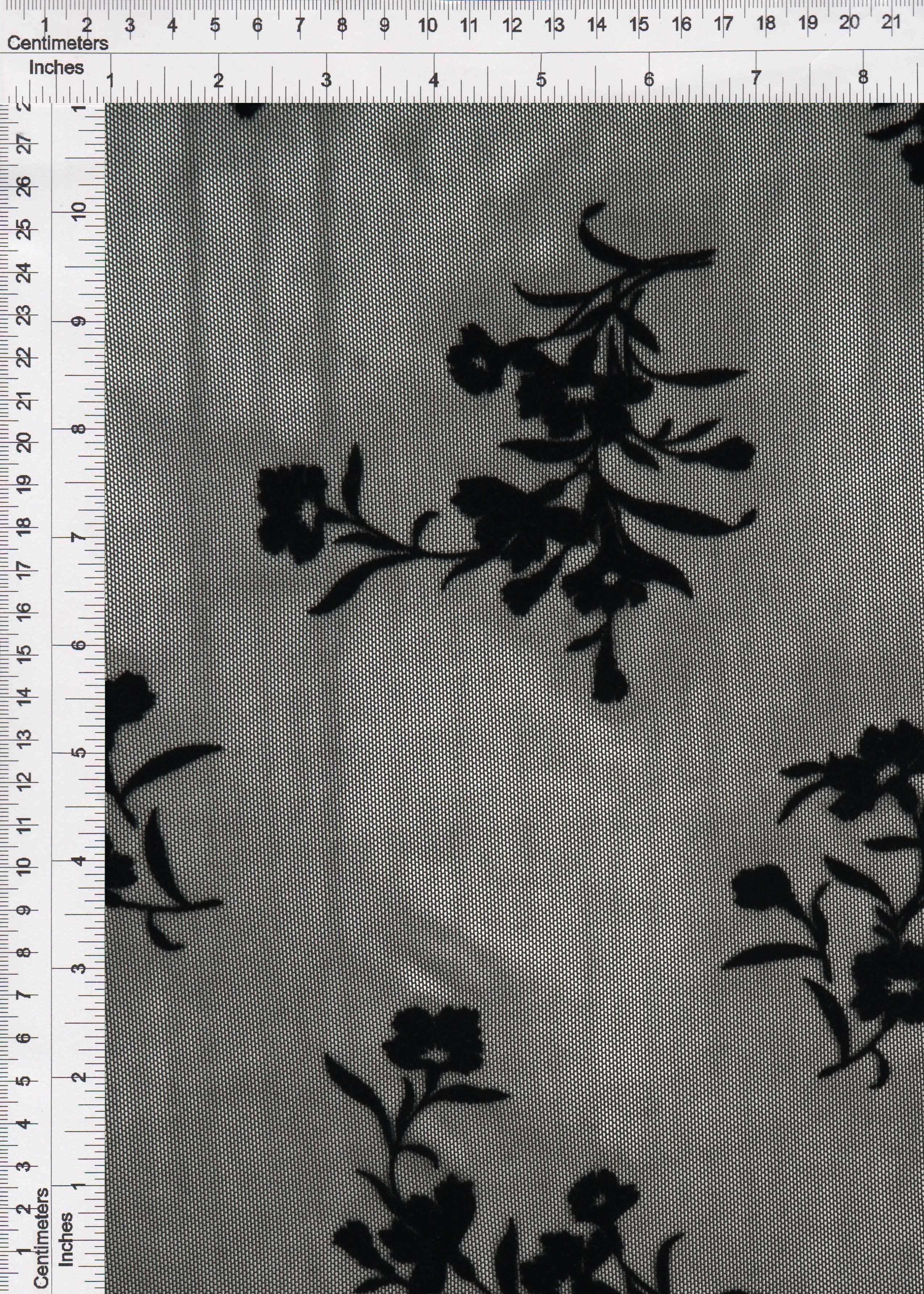 FLOCK-MS11283 BLACK BLACK BLOUSE BOTTOMS CAMI DRESS FLOCKING FLORAL MESH POLYESTER SKIRTS SOLID SPANDEX STRETCH TOPS
