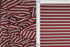 Viscose Crepe Stripe Stretch Fabric - KNT4404 
