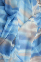 MESH-SE20771D CHAMBRAY ABSTRACT BLOUSE BODYSUIT CAMI DIGITAL PRINT FLOCKING LOUNGEWEAR MESH POLYESTER SPANDEX STRETCH TIE-DYE TOPS TUNICS