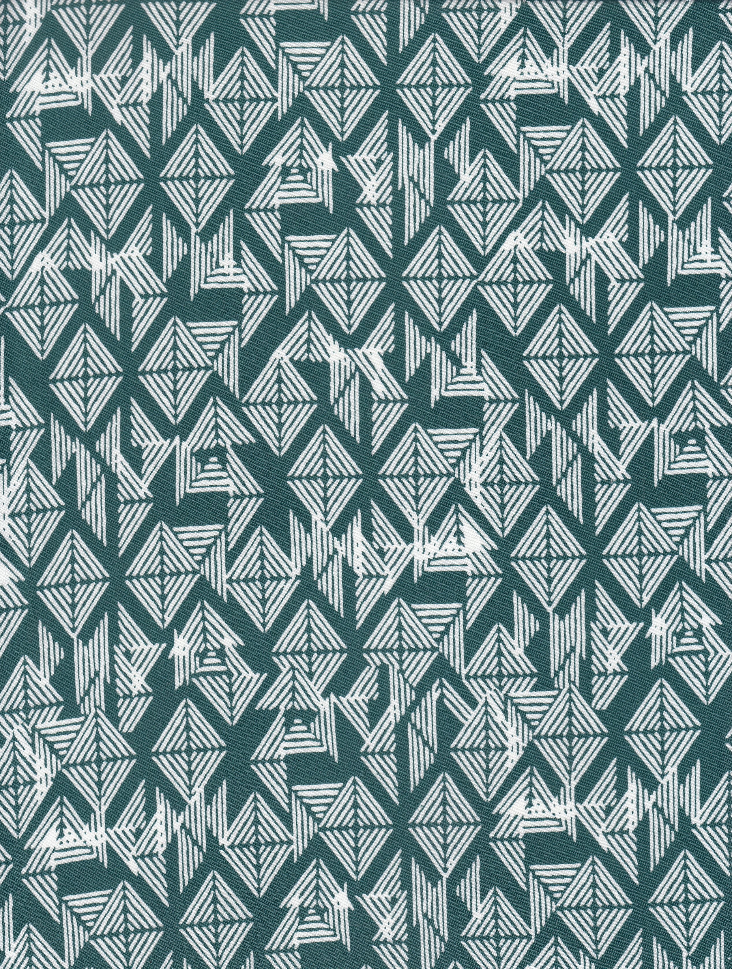 KNT2100-MS11259 GREEN ABSTRACT BLOUSE BOTTOMS DRESS DTY BRUSHED GEOMETRIC KNIT PRINT SKIRTS STRETCH TOPS