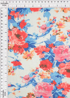 MESH-SE30707 IVORY BLOUSE BODYSUIT CAMI DIGITAL PRINT FLOCKING FLORAL FLOWER LOUNGEWEAR MESH POLYESTER SPANDEX STRETCH TOPS TUNICS