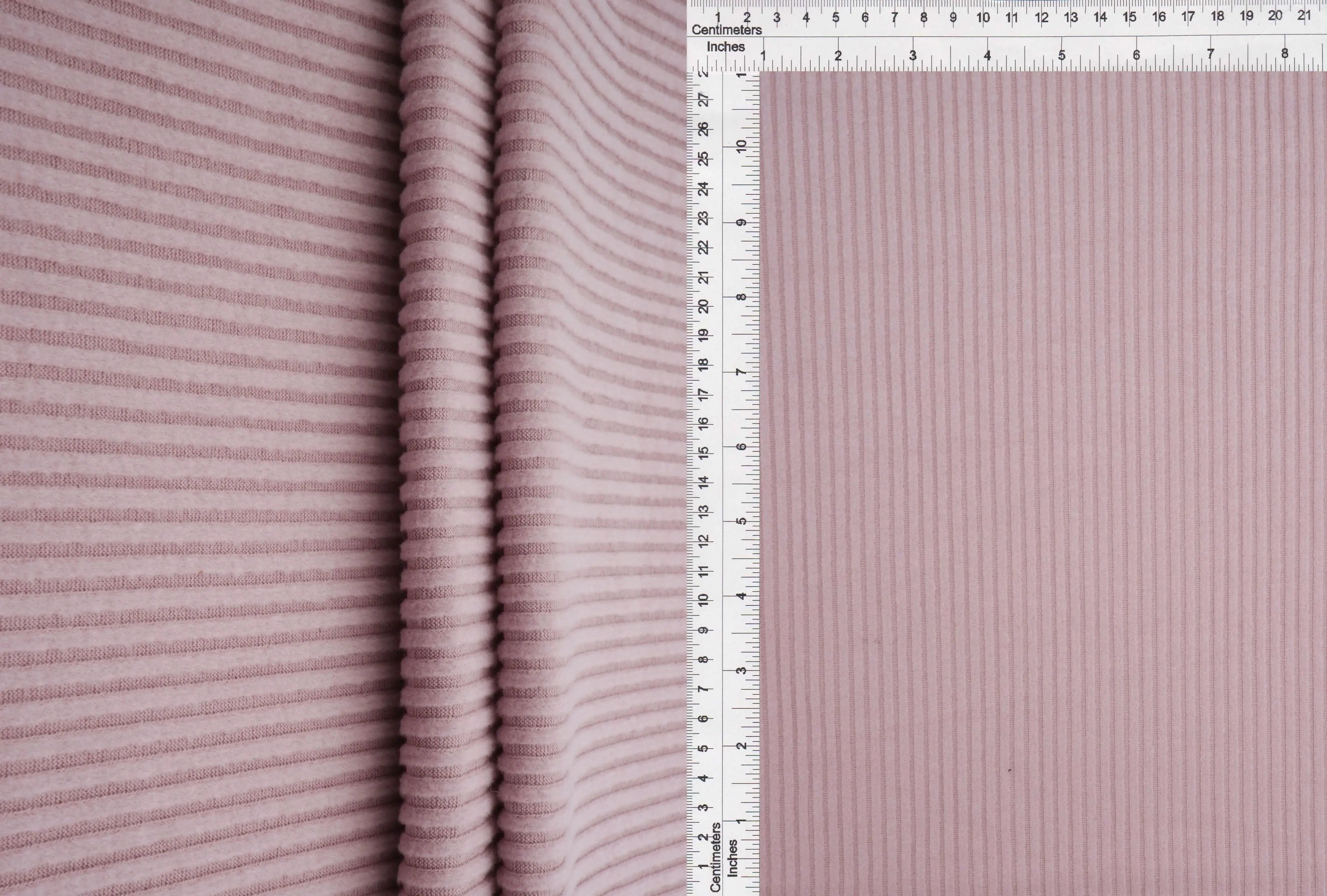 Ribbed Interlock Fleece Knit Fabric - KNT4539 
