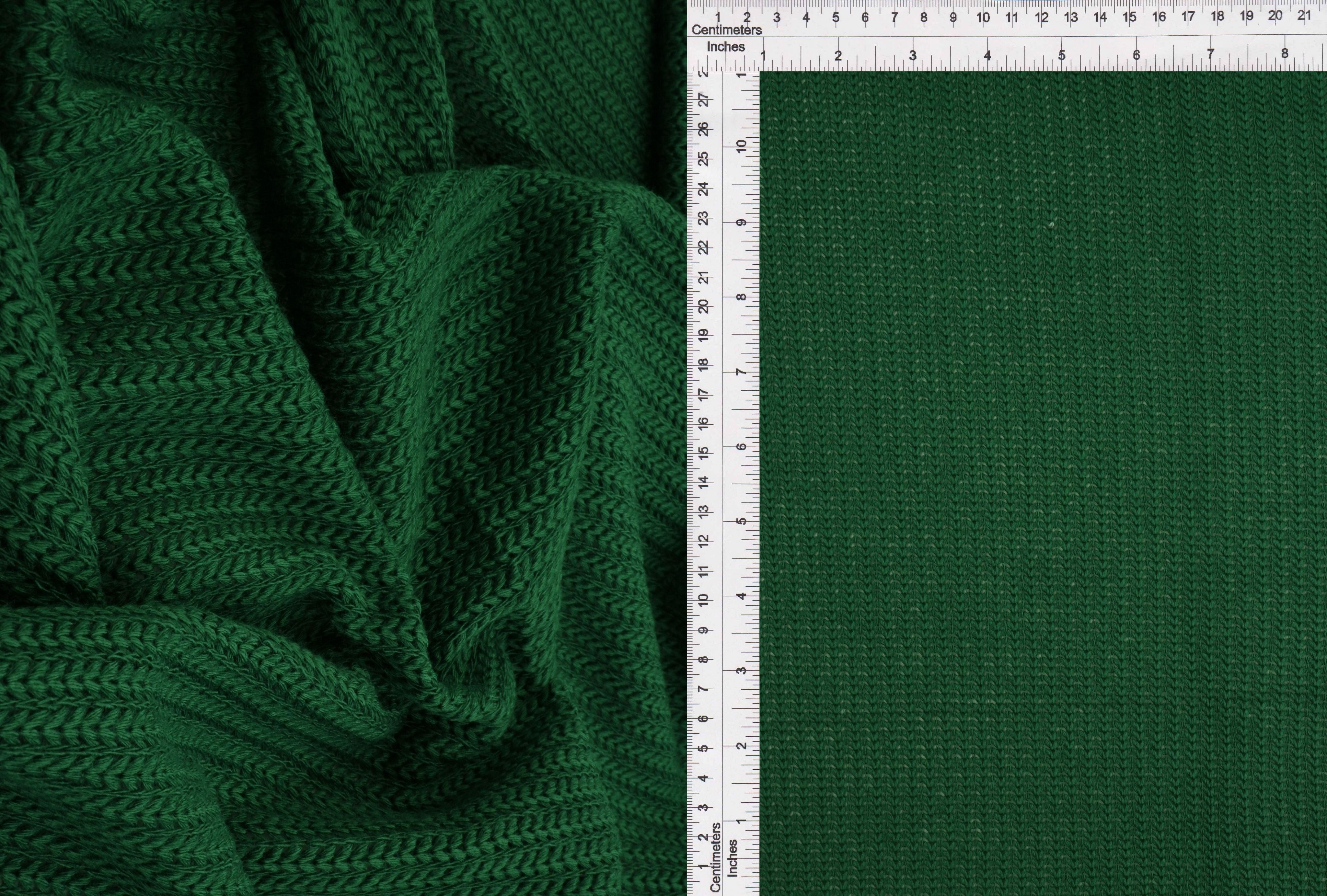 JACQ-4541 HUNTER GREEN BOTTOMS DRESS GEOMETRIC GREEN JACQUARD KNIT LIVERPOOL OUTERWEAR PANTS POLYESTER RAYON SKIRTS SOLID SPANDEX STRETCH SWEATER TOPS