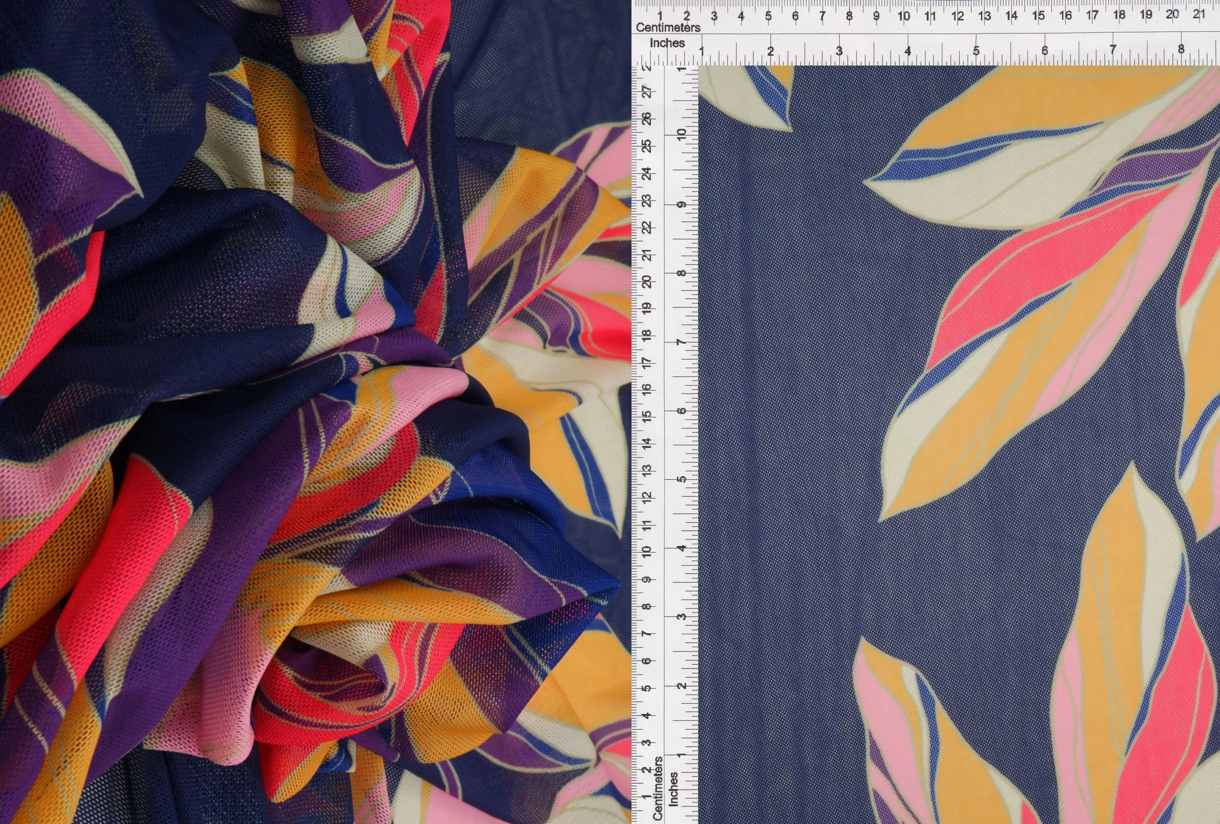 Floral Digital Mesh Stretch Fabric - MESH-MS11206D 