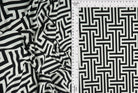 Geometric DTY Stretch Knit Fabric - KNT4498-Q10703 