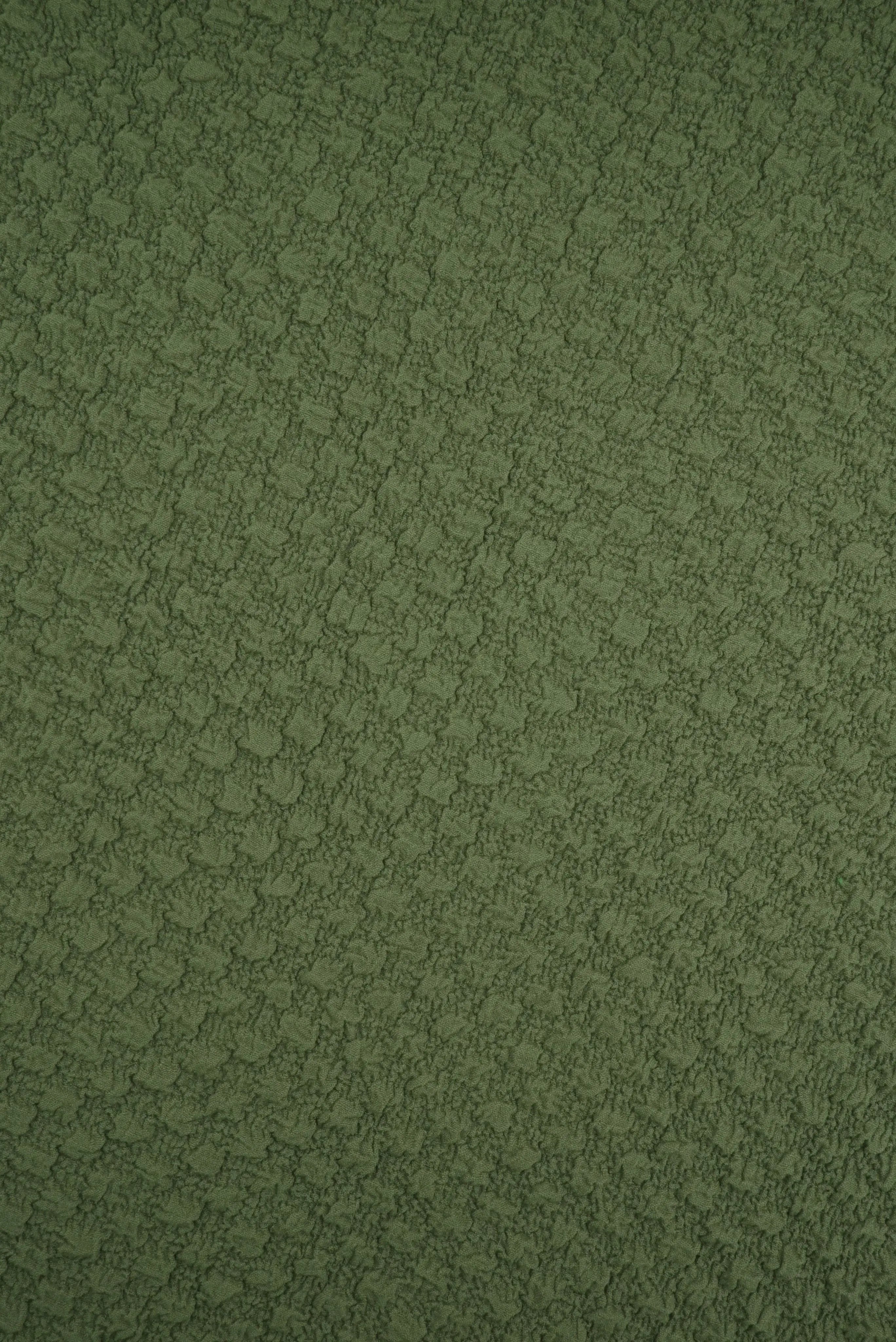 JACQ-4477 OLIVE VINTAGE BOTTOMS DRESS GEOMETRIC JACQUARD KNIT LIVERPOOL NO-PRINT OUTERWEAR PANTS POLYESTER SKIRTS SOLID SPANDEX STRETCH SWEATER TOPS