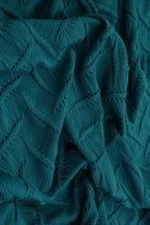 JACQ-4604 TEAL FLOWER BOTTOMS DAISY DRESS GEOMETRIC JACQUARD KNIT LIVERPOOL OUTERWEAR PANTS SKIRTS SOLID STRETCH SWEATER TOPS