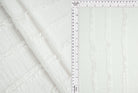 KNC-33536 WHITE BLOUSE DRESS KNIT POLYESTER SKIRTS SOLID SPANDEX TEXTURE TUNICS WHITE