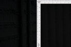 KNC-33536 BLACK BLACK BLOUSE DRESS KNIT POLYESTER SKIRTS SOLID SPANDEX TEXTURE TUNICS
