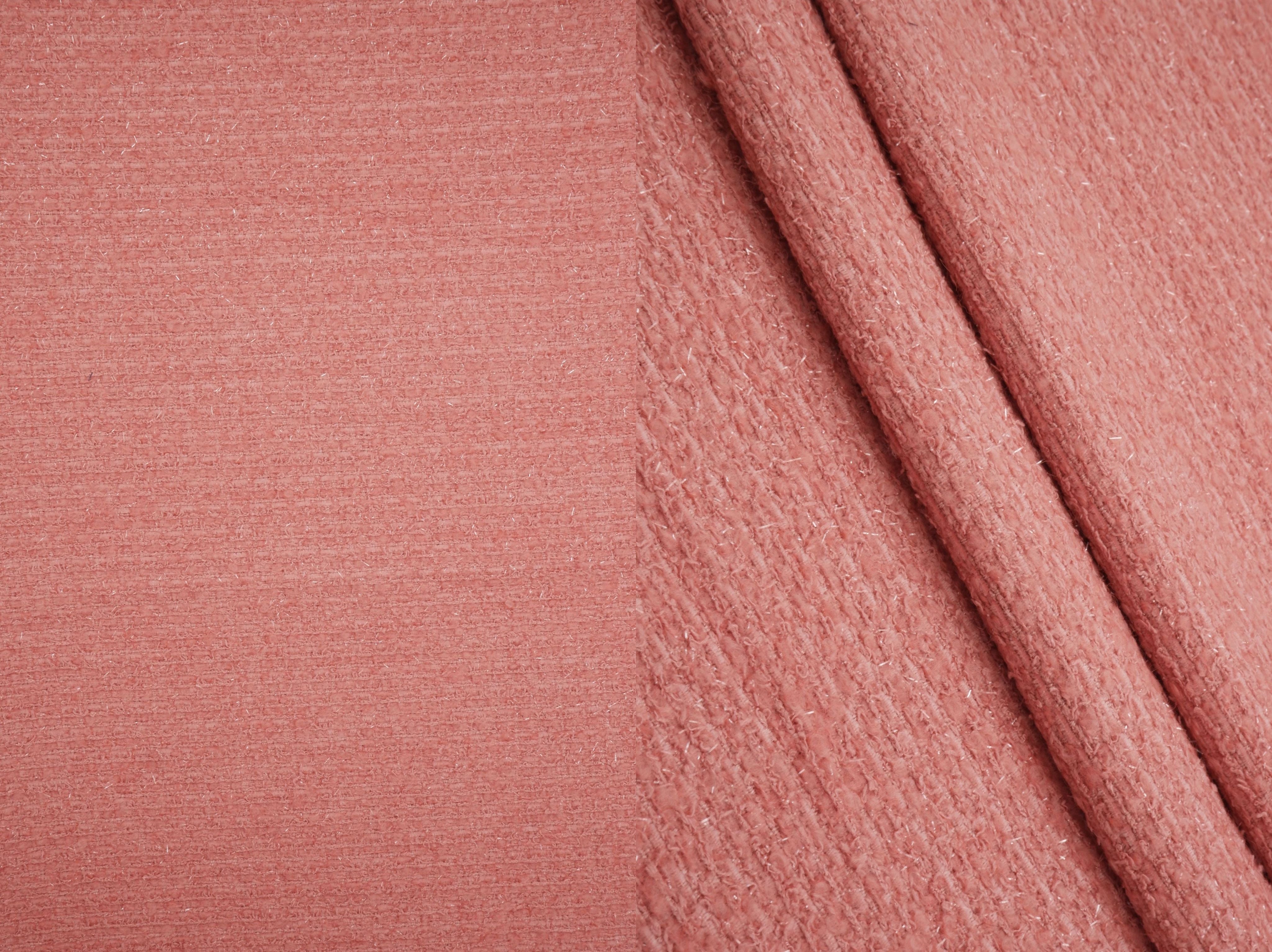 Wool Blend Lurex Boucle Knit Fabric - BOUCLE-33570 