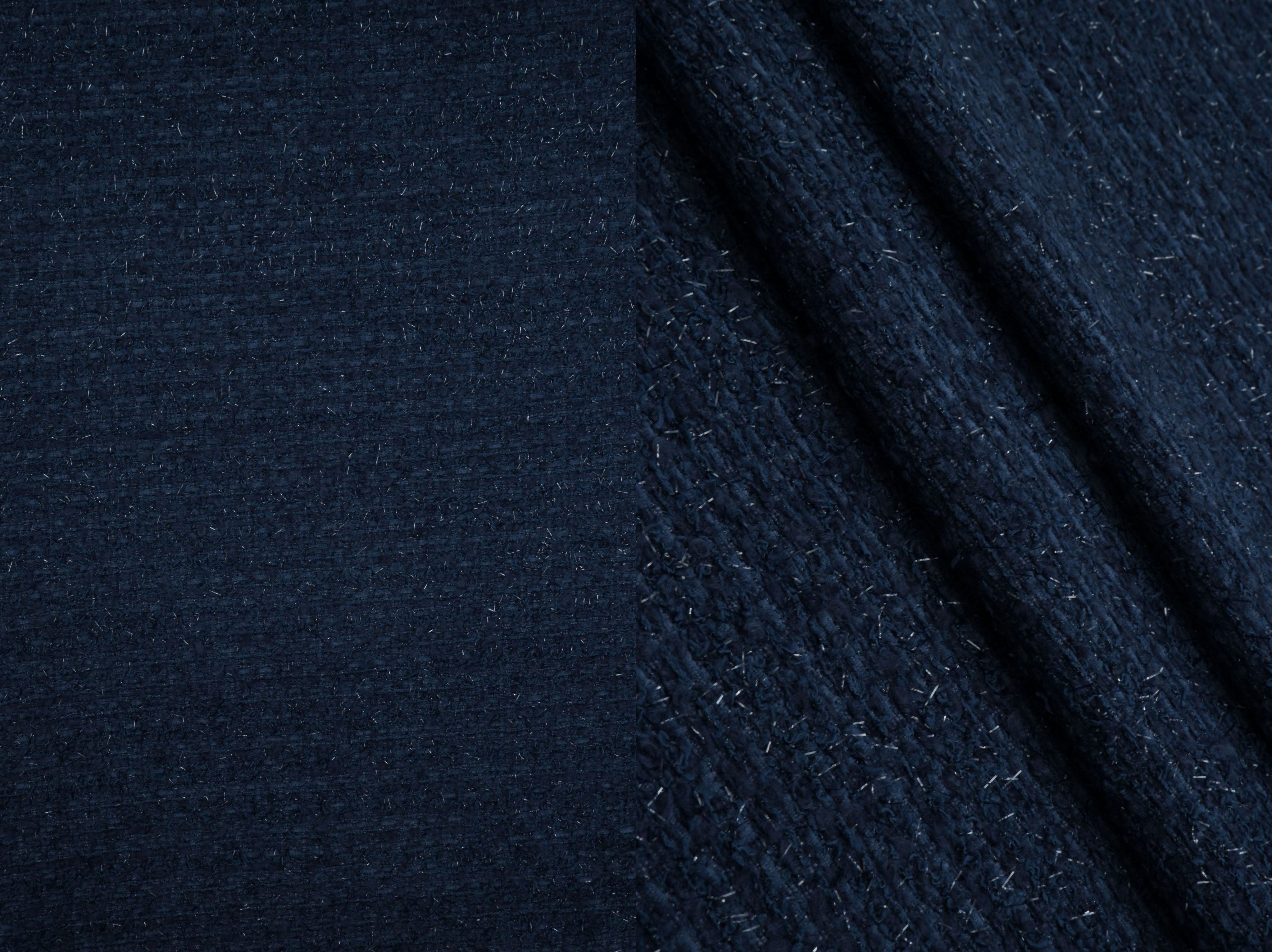 Wool Blend Lurex Boucle Knit Fabric - BOUCLE-33570 