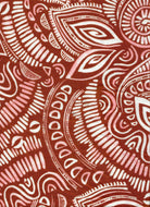 KNT4498-Q11007 RUST BLOUSE BOHO BOTTOMS CAMI DRESS DTY BRUSHED KNIT PANTS POLYESTER PRINT SKIRTS SPANDEX STRETCH TOPS TRIBAL TUNICS