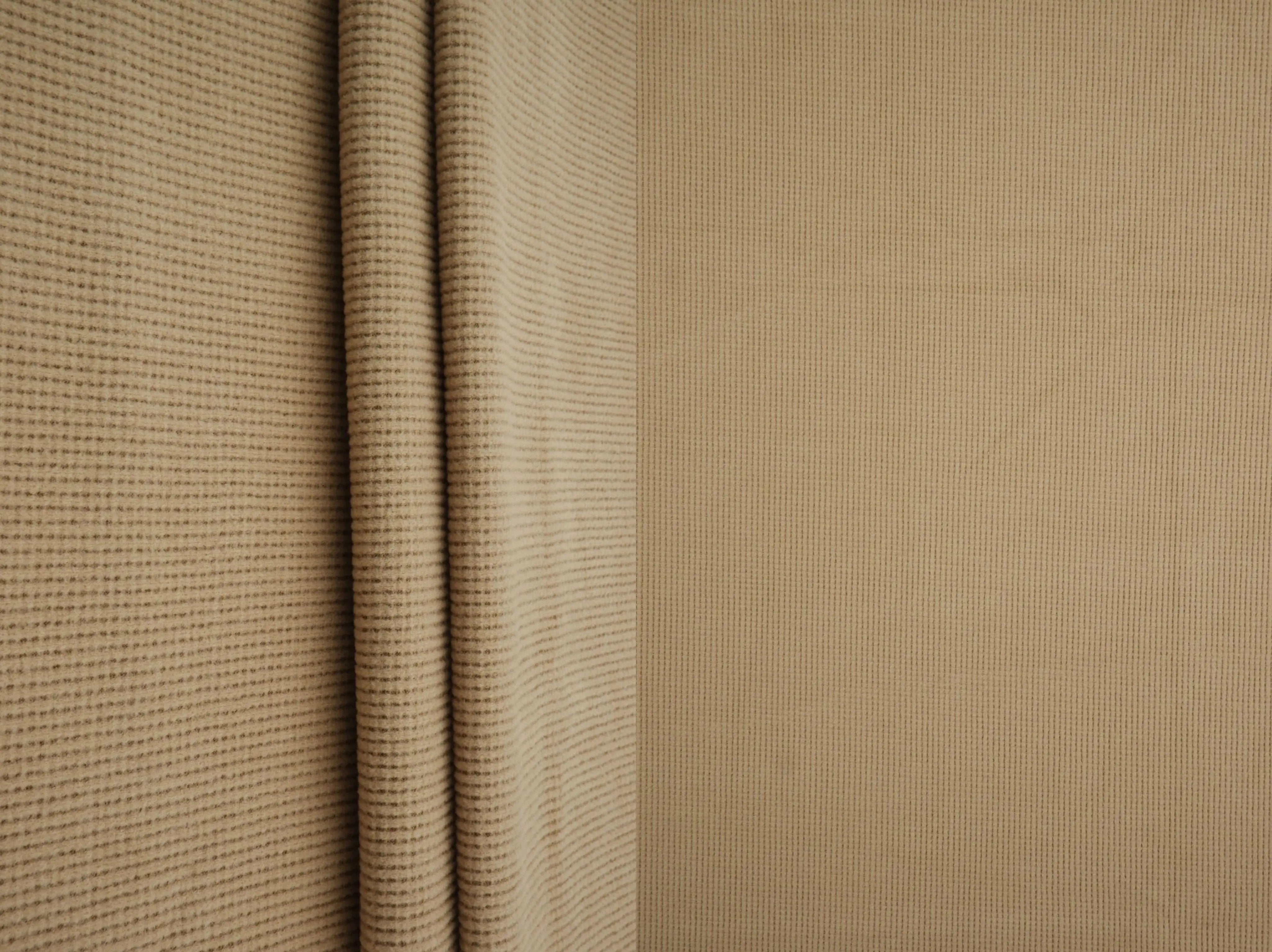 KNT4612 KHAKI BOTTOMS KNIT NO-PRINT PANTS SKIRTS SOLID-B STRETCH SWEATER SWEATSHIRT TOPS TUNICS WAFFLE