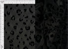 Leopard Flocking Stretch Mesh Fabric - FLOCK-MS11409 