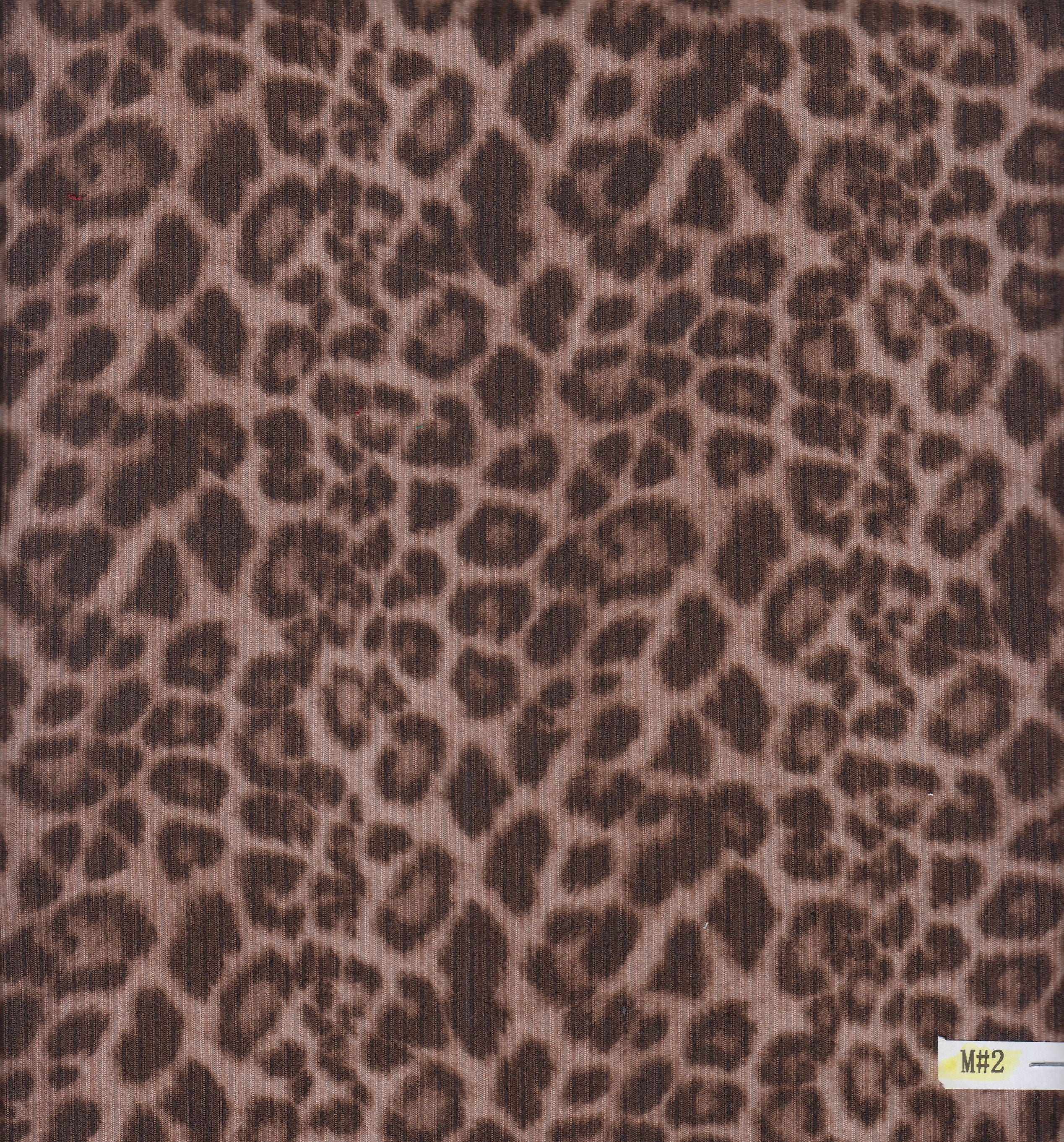 KNT3422-SE20351 BROWN ASH ANIMAL BODYSUIT CAMI DRESS KNIT LEOPARD POLYESTER PRINT-B RIB 4X2 SKIRTS SPANDEX STRETCH TOPS YUMMY