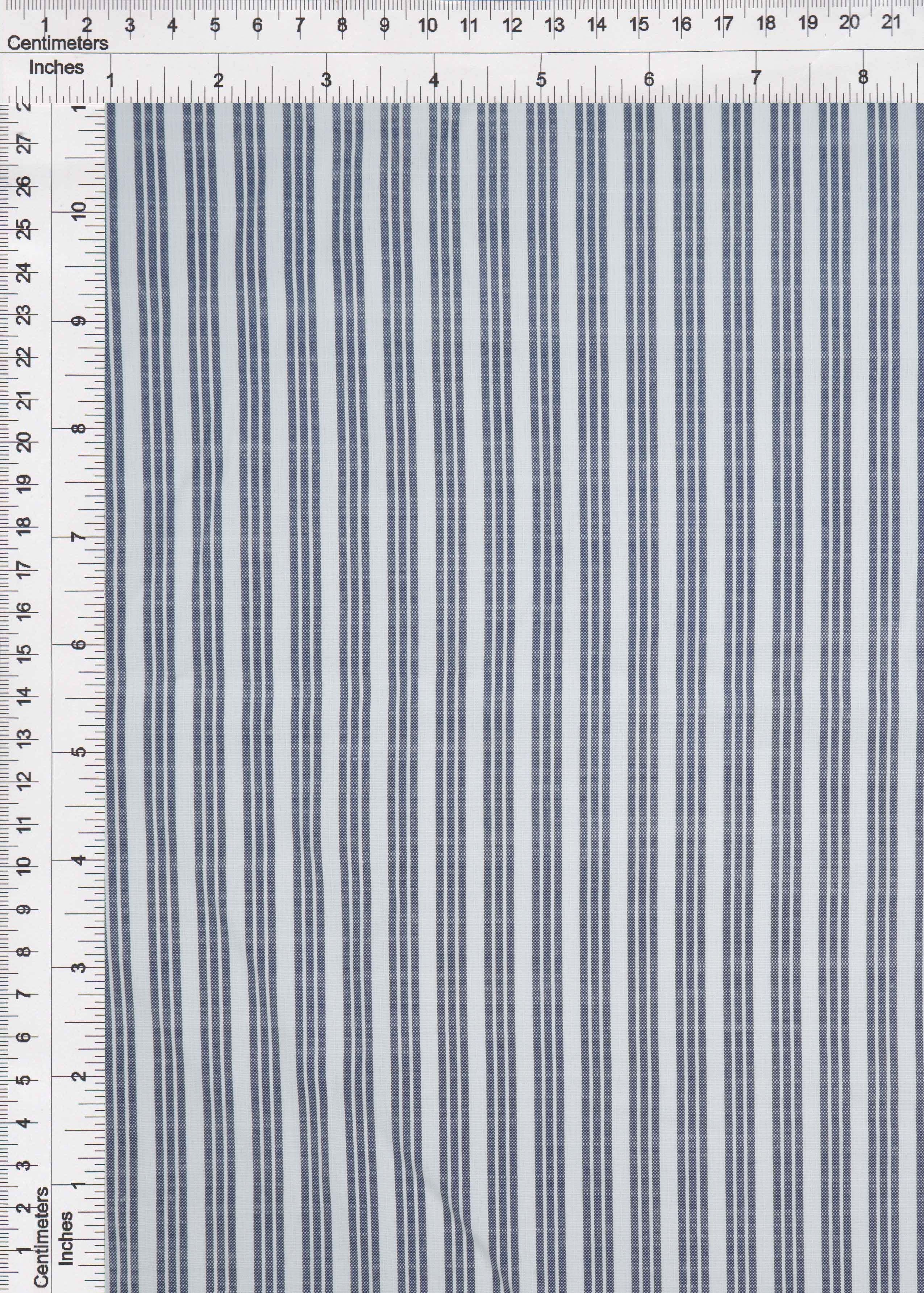 POP4505 NAVY BLOUSE BOTTOMS CAMI COTTON DRESS PANTS POLYESTER POPLIN SKIRTS SOLID-B STRIPE TOPS WOVEN YARN DYED