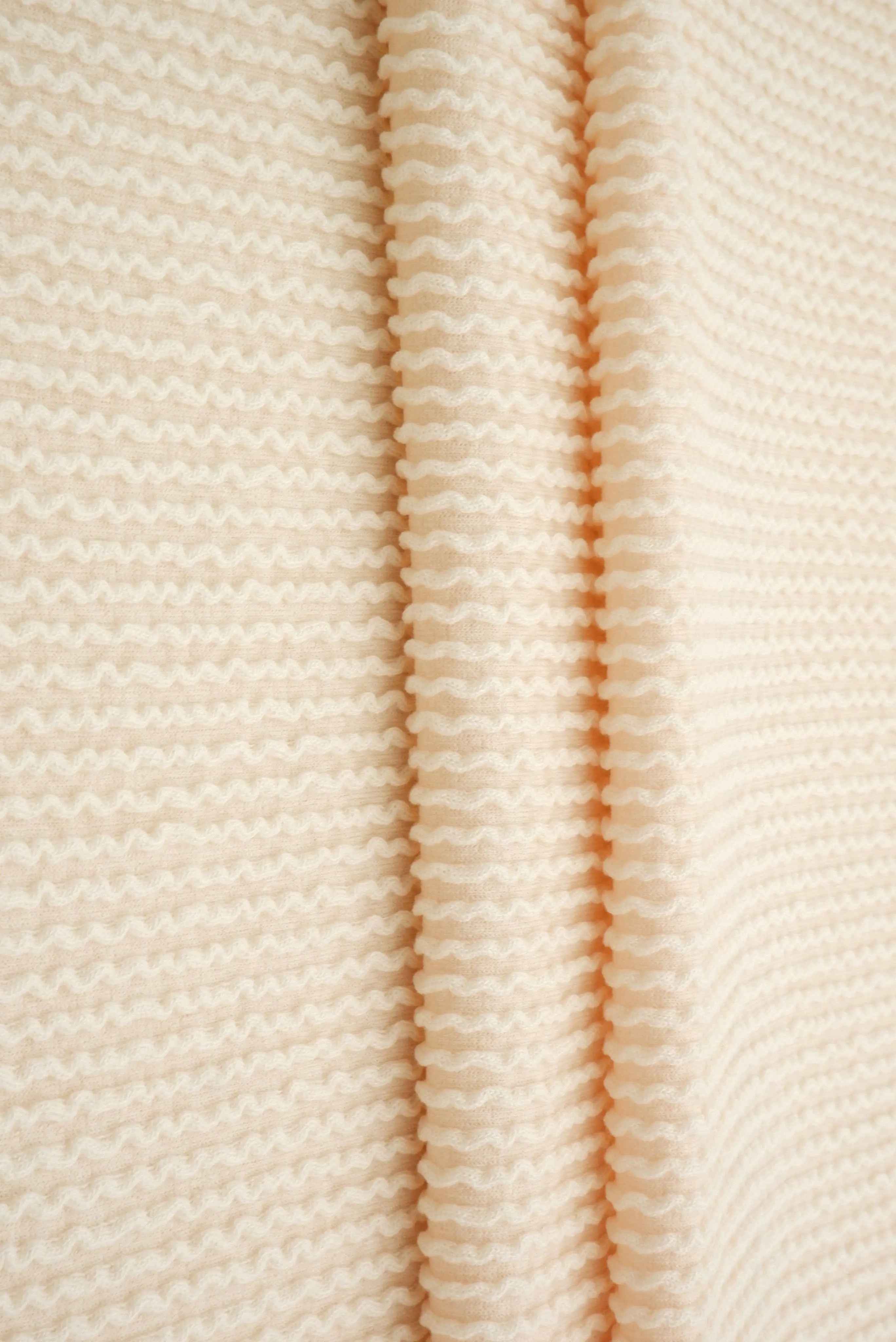 KNT4463 CREAM BODYSUIT BOTTOMS CAMI CREAM DOUBLE KNIT DRESS IVORY JACQUARD LOUNGEWEAR NO-PRINT PANTS POLYESTER RAYON RIB SOLID SPANDEX STRETCH SWEATER T-SHIRT URBAN WHITE