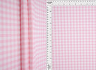 GH4616 PINK LT. BLOUSE GINGHAM PLAID POLYESTER SOLID-B SPANDEX T-SHIRT TEXTURE WOVEN TOPS TUNICS