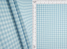 GH4616 BLUE BABY BLOUSE GINGHAM PLAID POLYESTER SOLID-B SPANDEX T-SHIRT TEXTURE WOVEN TOPS TUNICS