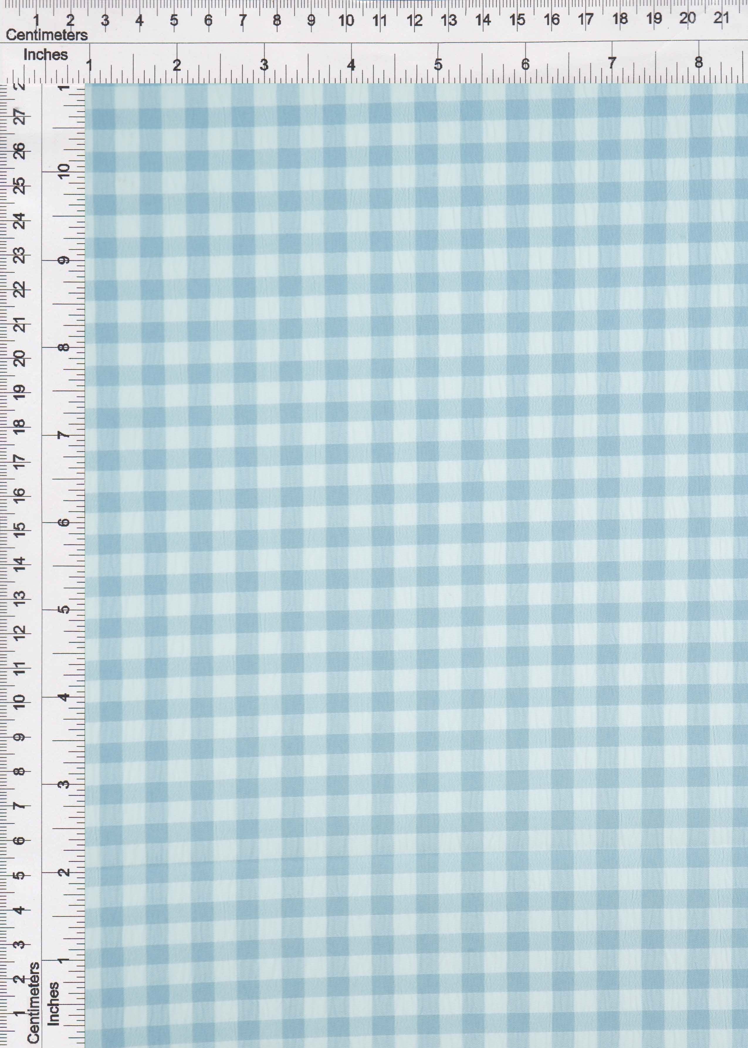 Textured Gingham Plaid Stretch Woven Fabric - GH4616 