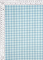 GH4616 BLUE BABY BLOUSE GINGHAM PLAID POLYESTER SOLID-B SPANDEX T-SHIRT TEXTURE WOVEN TOPS TUNICS