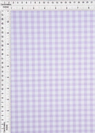 GH4616 LAVENDER BLOUSE GINGHAM PLAID POLYESTER SOLID-B SPANDEX T-SHIRT TEXTURE WOVEN TOPS TUNICS