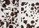 KNT4520-MS11098 IVORY/BROWN ACTIVEWEAR ANIMAL BIKER SHORTS BLACK BLOUSE BODYSUIT BOTTOMS BROWN CAMI COW DRESS IVORY KNIT PANTS POLYESTER PRINT SKIRTS SPANDEX STRETCH TOPS