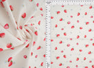 Strawberry Print Stretch Poplin Fabric - POP810-MS11479 