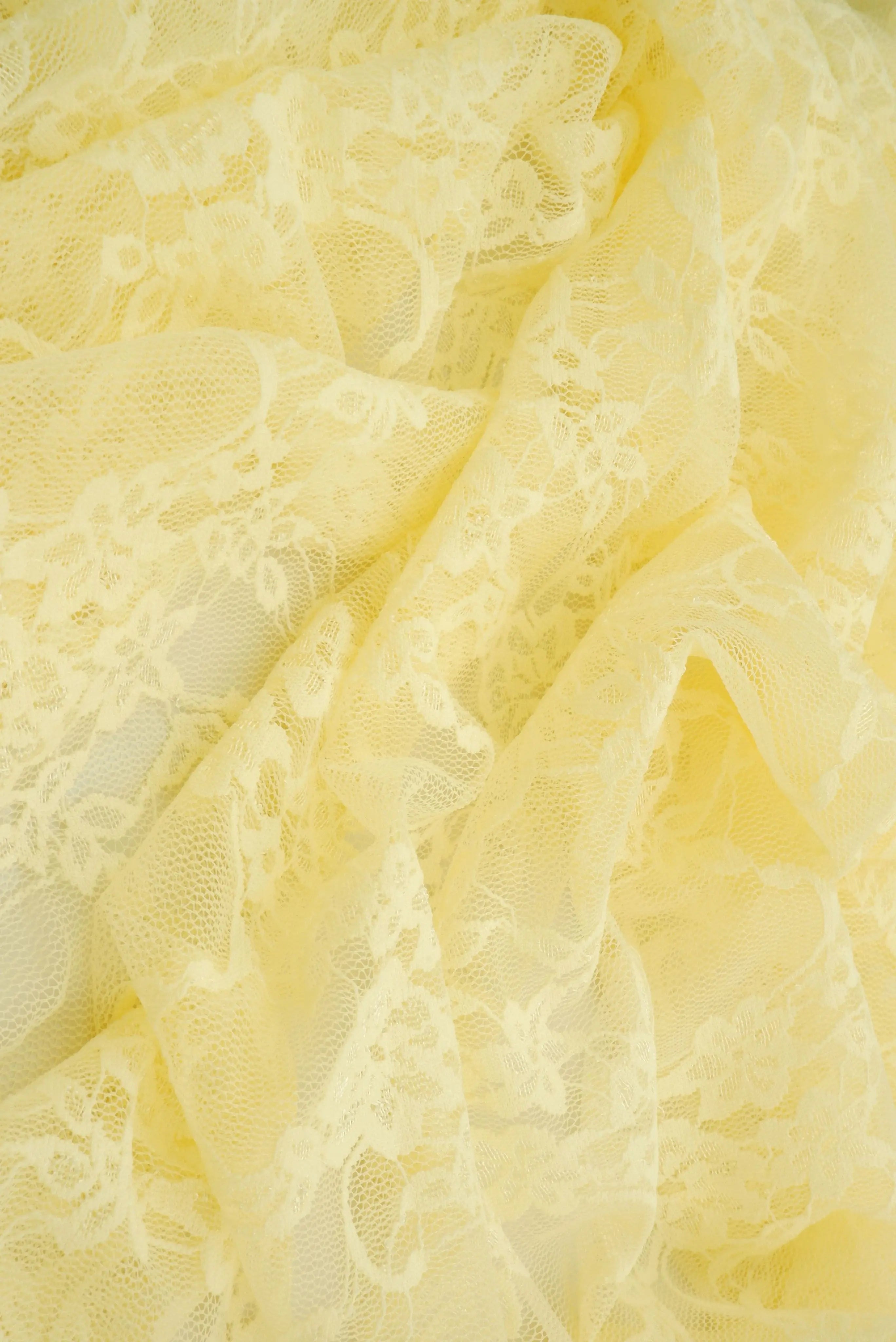 LACE-1483 YELLOW BUTTER BLOUSE BOTTOMS CAMI DRESS FLORAL LACE LOUNGEWEAR MUSTARD NYLON SKIRTS SOLID SPANDEX TOPS YELLOW