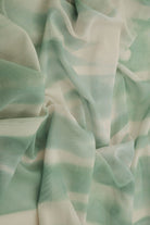 MESH-SE20771D SAGE DUSTY ABSTRACT BLOUSE BODYSUIT CAMI DIGITAL PRINT FLOCKING LOUNGEWEAR MESH POLYESTER SPANDEX STRETCH TIE-DYE TOPS TUNICS