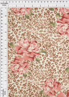 KNT4498-MS11469 TERRACOTTA ANIMAL BLOUSE BODYSUIT BOTTOMS CAMI DIGITAL PRINT DRESS FLORAL KNIT PANTS POLYESTER SKIRTS SPANDEX STRETCH TOPS