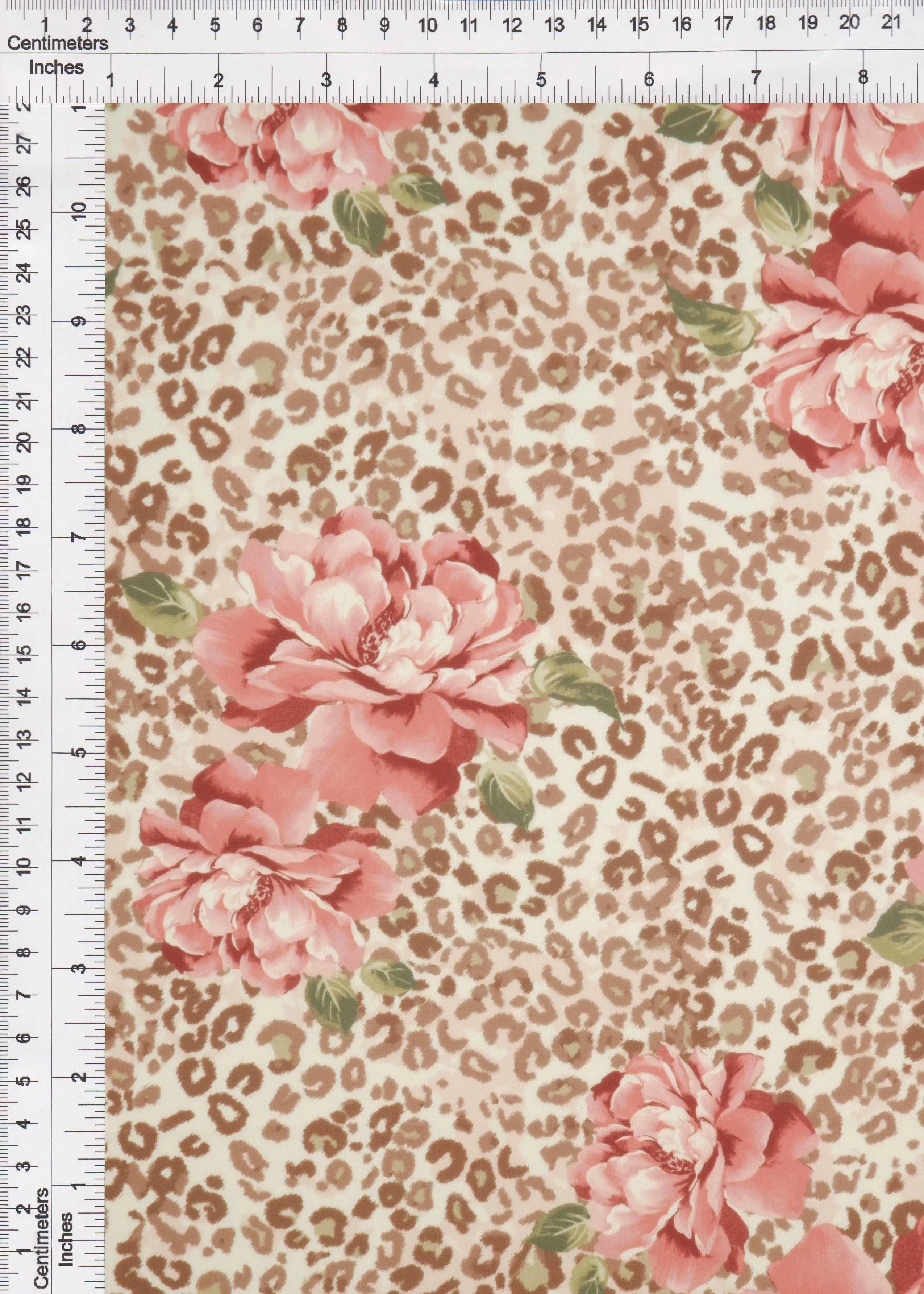 KNT4498-MS11469 TERRACOTTA ANIMAL BLOUSE BODYSUIT BOTTOMS CAMI DIGITAL PRINT DRESS FLORAL KNIT PANTS POLYESTER SKIRTS SPANDEX STRETCH TOPS