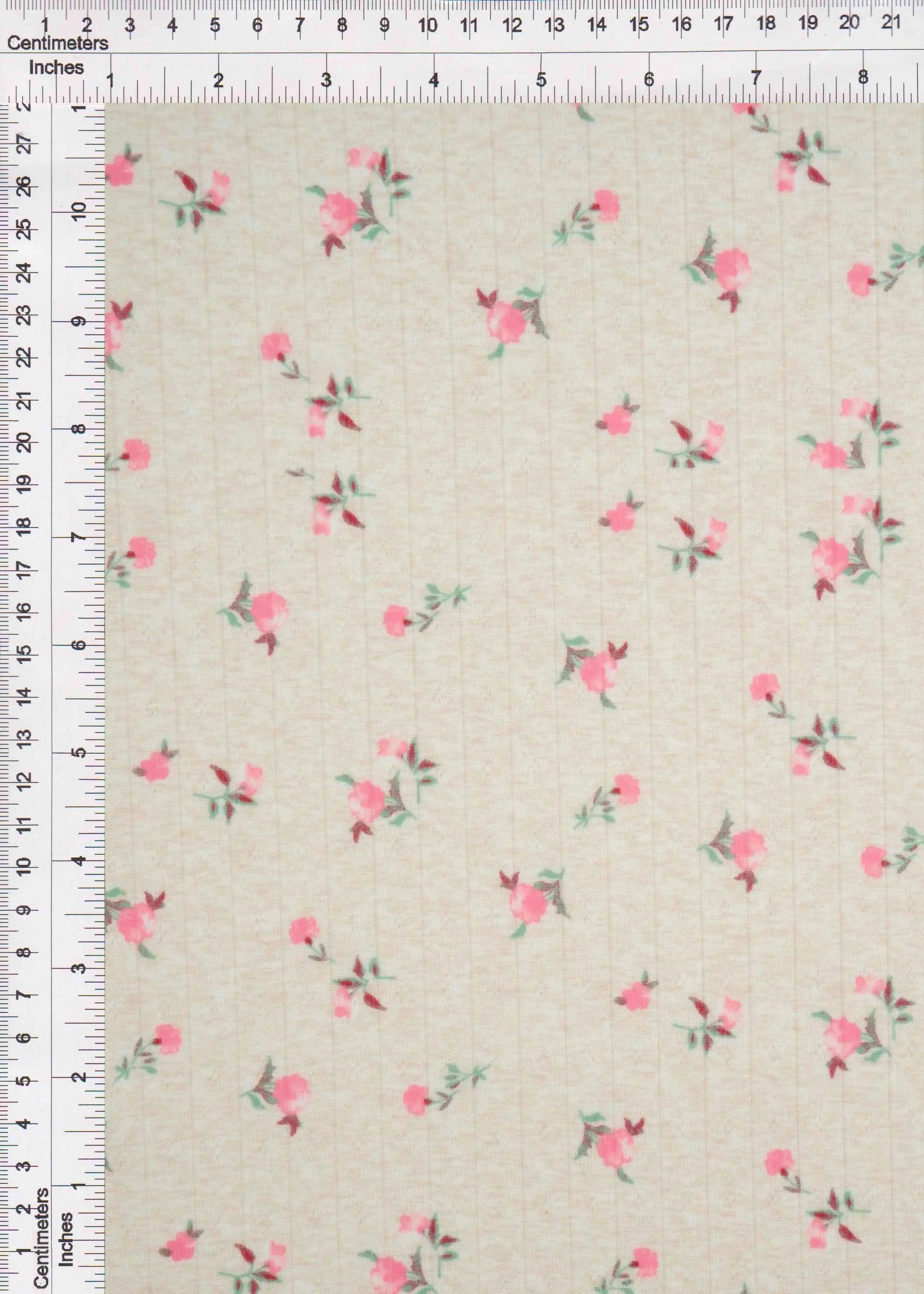 KNT4622-M10602D OATMEAL/PINK ACTIVEWEAR BIKER SHORTS BLOUSE BODYSUIT BOTTOMS CAMI DIGITAL PRINT DITSY DRESS FLOWER KNIT PANTS POINTELLE POLYESTER SKIRTS SPANDEX STRETCH TOPS