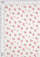 KNT4463-S50368B IVORY/ROSE ACTIVEWEAR BOTTOMS CAMI DITSY DOUBLE KNIT DRESS JACQUARD PANTS POLYESTER RAYON RIB SKIRTS SOLID SPANDEX STRETCH TOPS URBAN