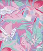 KNT4498-MS11266 PINK ACTIVEWEAR BIKER SHORTS BLOUSE BODYSUIT BOTTOMS CAMI DRESS DTY KNIT LEAF POLYESTER PRINT SKIRTS SPANDEX TOPS TROPICAL