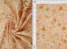 Leaf Floral Linen Look Woven Fabric - LIN4635-MS11117 