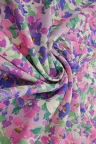 LIN4650-M11475D VIOLET MULTI BLOUSE CAMI DIGITAL PRINT DRESS FLORAL FLOWER LINEN PANTS RAYON SKIRTS TOPS WOVEN