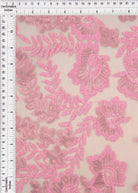 MESH SQ EMBR 3 PINK MESH