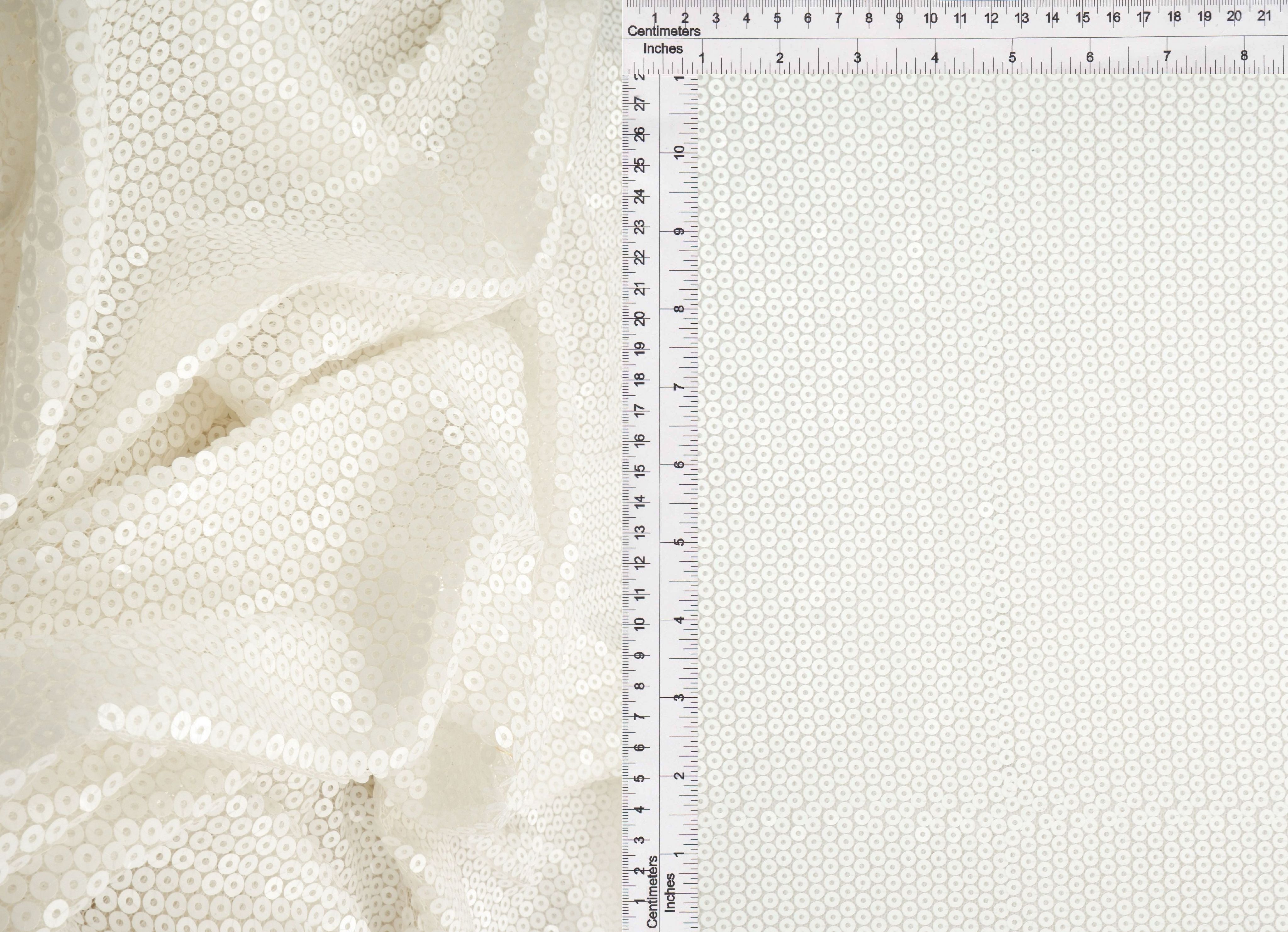 MESH SQ EMBR 8 WHITE MESH