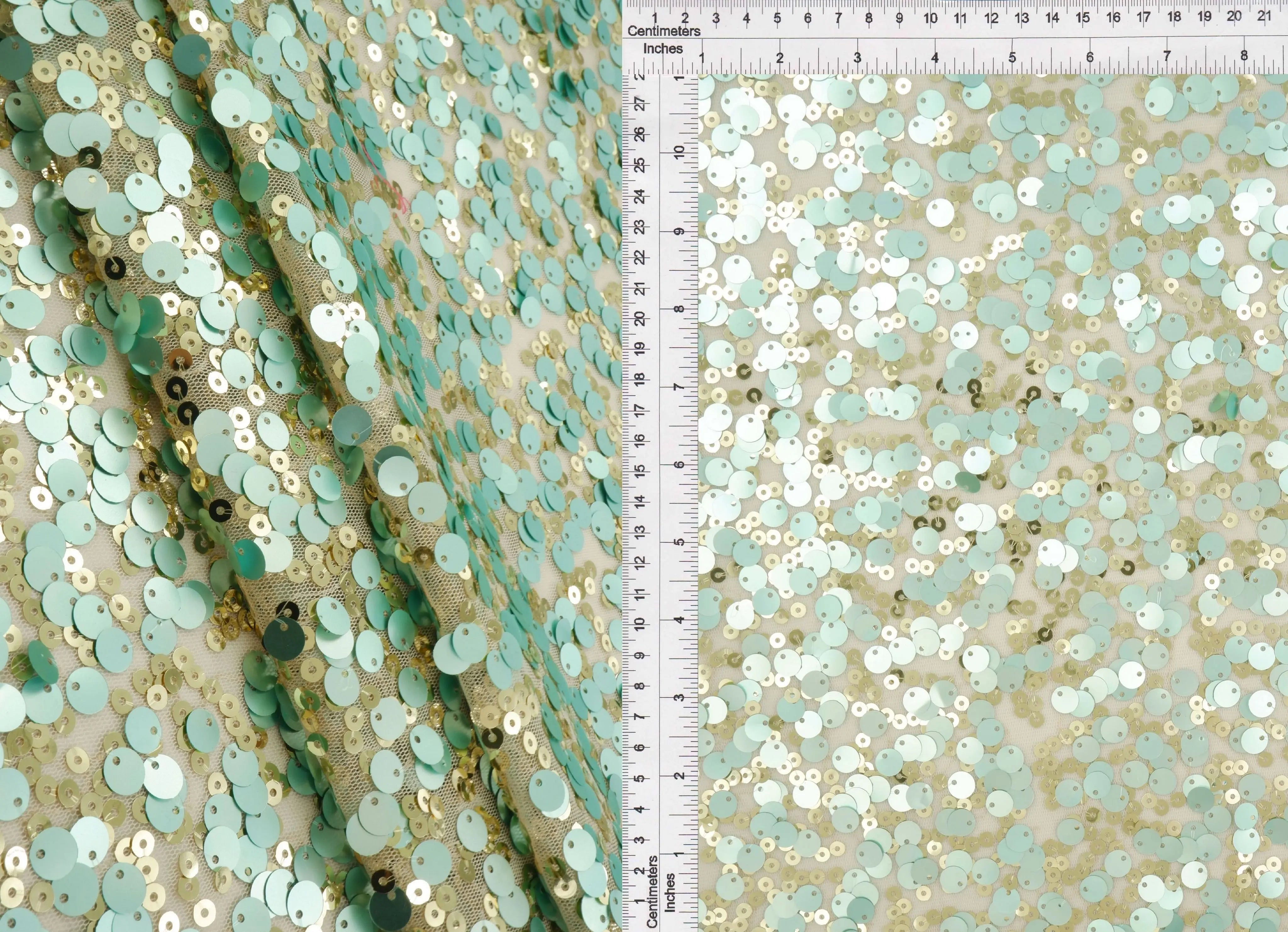 Sequin Mesh Stretch Fabric - MESH NYLON/PL 