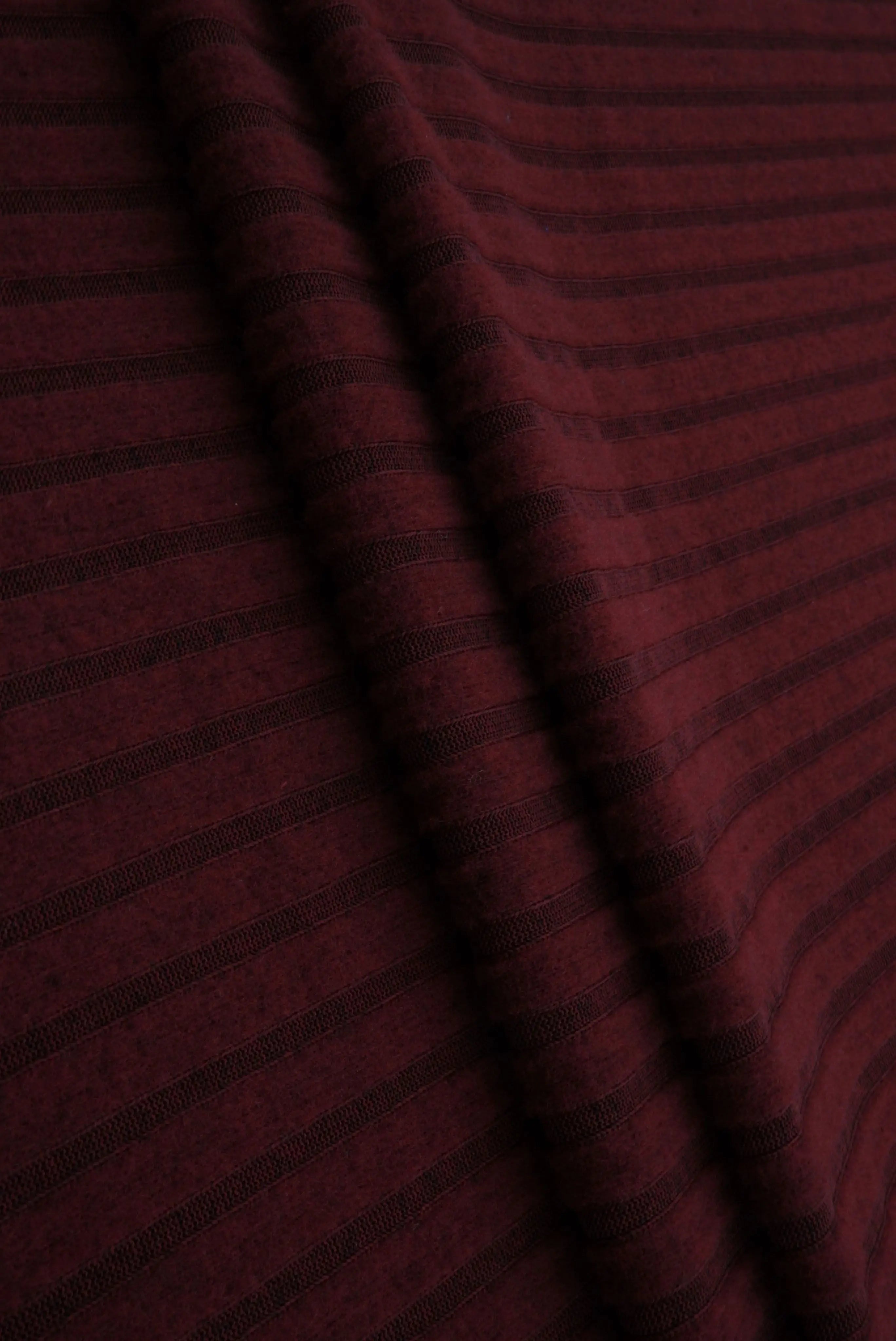 KNT4521 BURGUNDY BRUSHED CAMI HACCI KNIT NO-PRINT OUTERWEAR POLYESTER RIBBED 4X4 SOLID SPANDEX STRETCH SWEATER TOPS TUNICS
