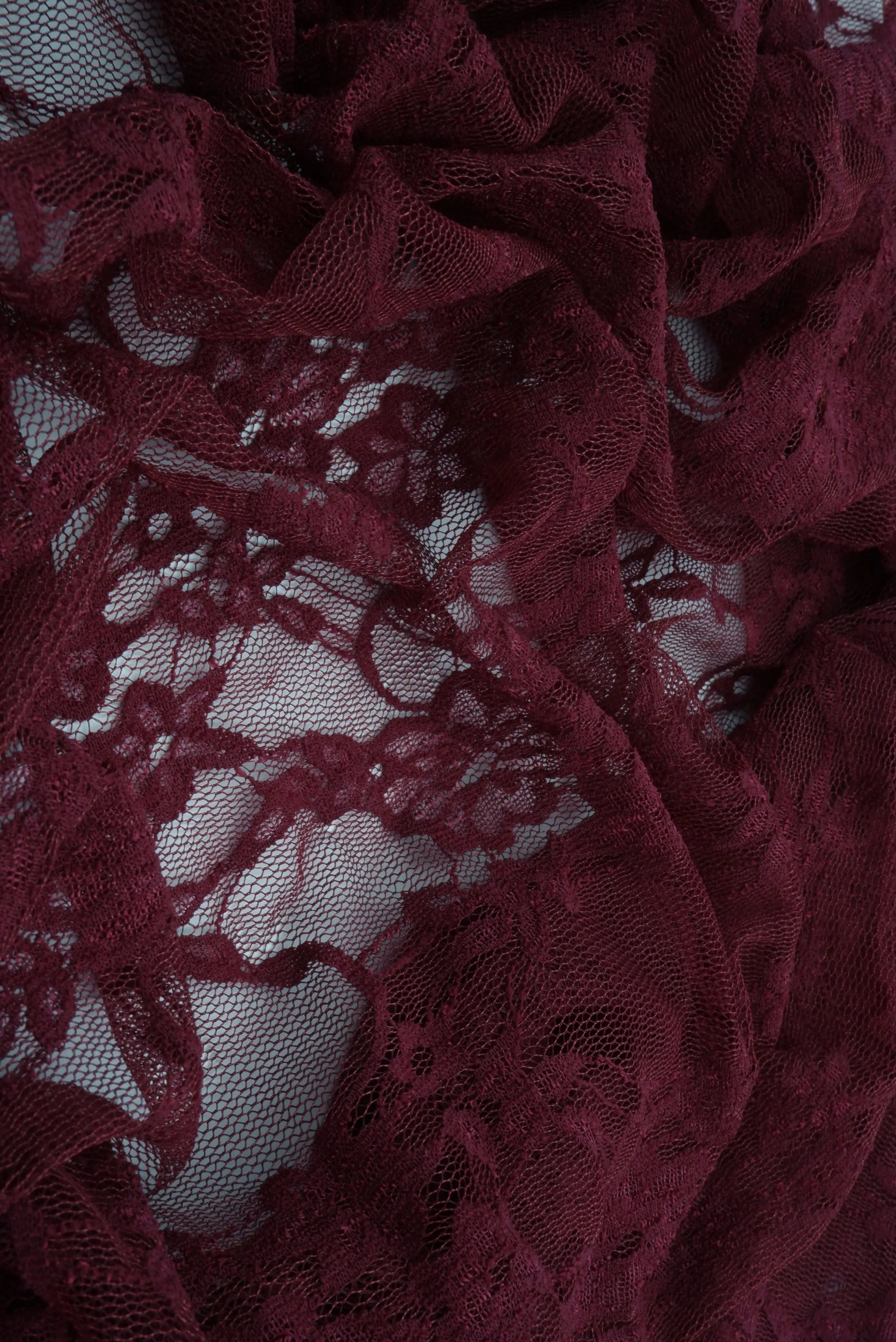 LACE-1483 BURGUNDY BLOUSE BOTTOMS CAMI DRESS FLORAL LACE LOUNGEWEAR NYLON SKIRTS SOLID SPANDEX TOPS