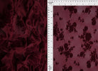 Floral Mesh Flocking Fabric   FLOCK-MS11575 