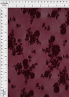 Floral Mesh Flocking Fabric   FLOCK-MS11575 
